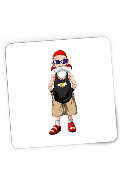 OEM Mousepad Gaming Goku Master Roshi Sensei Rocker Anime Kung Fu, 21x19 cm