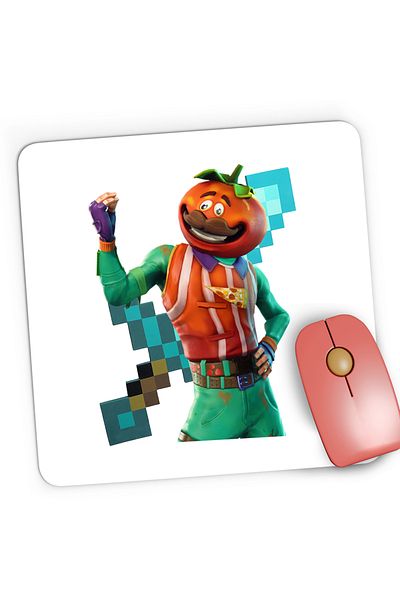 OEM Mousepad Gaming Tomato Skin Fortnite Minecraft, 21x19 cm