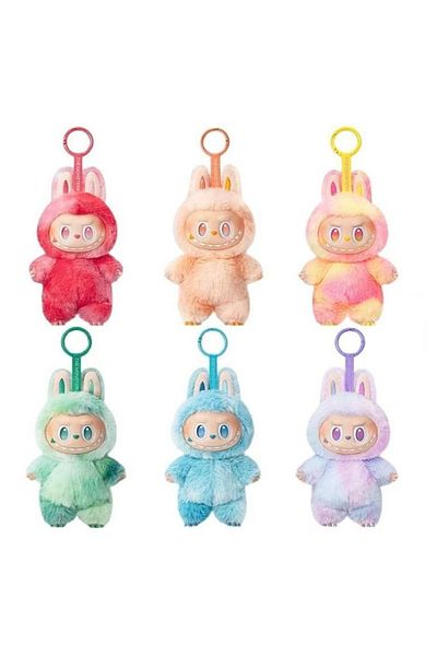 KidMania Labubu Have a seat figurine, surprise character with clothes and sounds, 19 cm, multicolor