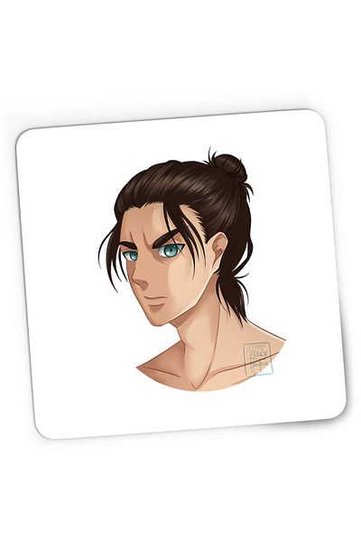 OEM Mousepad Gaming Attack on Titan Eren Yeager Anime Fortnite, 21x19 cm