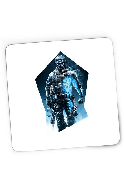 OEM Mousepad Gaming Call of Duty Modern Warfare Soldat, 21x19 cm