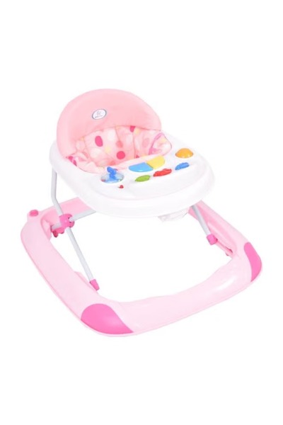 Amla مشاية أطفال مع لعبة - 28 × 24.4 × 23.6 بوصة - مشاية أطفال تفاعلية مع ميز...