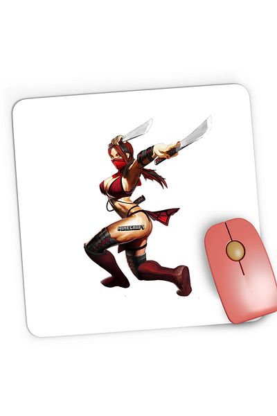 OEM Mousepad Gaming Mortal Kombat Minecraft Game World, 21x19 cm