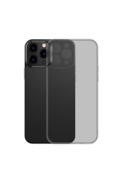Baseus Etui pokrowiec do iPhone 13 Pro sztywna obudowa z żelową ramką czarny