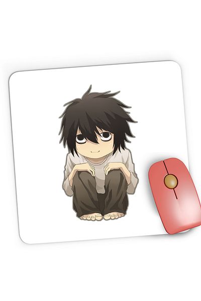OEM Mousepad Gaming Death Note L Detectiv Insomniac Chibi Bebe, 21x19 cm