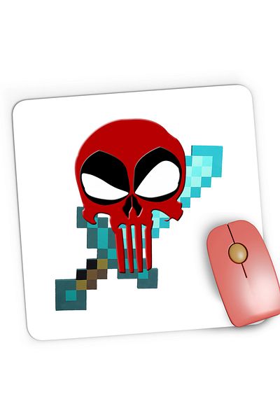 OEM Mousepad Gaming Deadpool Reaper Minecraft Sword Diamond, 21x19 cm