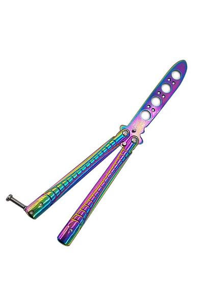 dalimag Butterfly Training Knife, Fade Chameleon, Without Blade, Dalimag, 21 cm