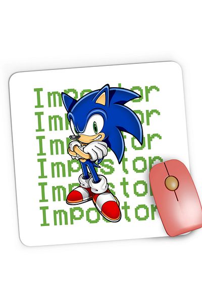 OEM Mousepad Gaming Sonic the Hedgehog Among Us Impostor, 21x19 cm