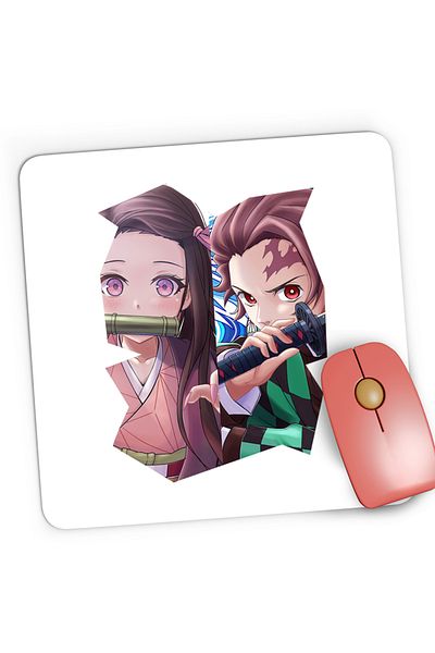 OEM Tanjiro Demon Sister Nezuko Kamado GTA Gaming Mousepad, 21x19 cm