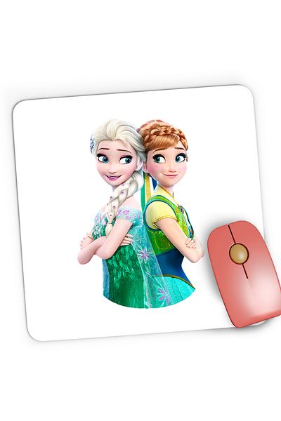 OEM Mousepad Gaming Disney Elsa Frozen Ana Artwork, 21x19 cm