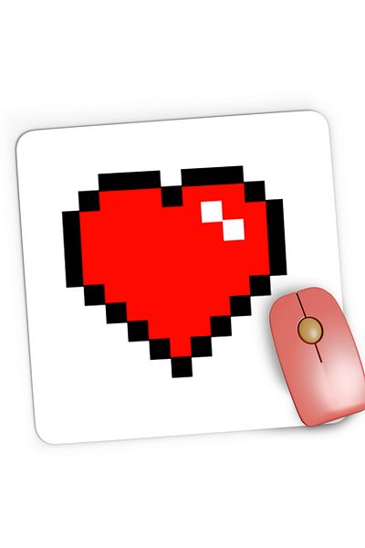 OEM Mousepad Gaming Minecraft Heart, 21x19 cm