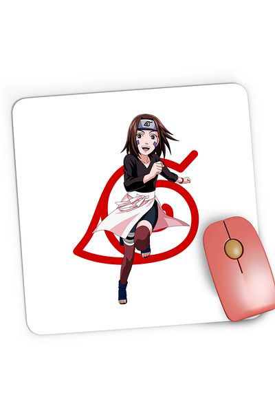 OEM Mousepad Gaming Naruto Rin Nohara Anime Haine Manga, 21x19 cm