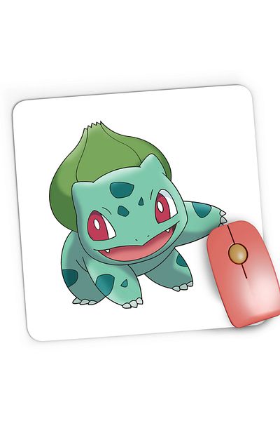 OEM Mousepad Gaming Bulbasaur Pokemon Minecraft, 21x19 cm