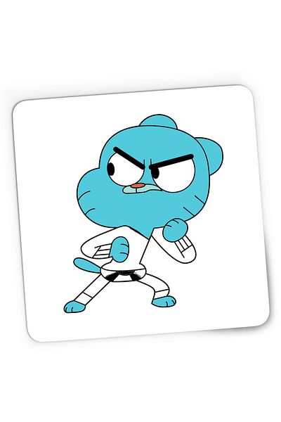 OEM Gaming Mousepad The World of Gumball Karate Baby Martial Arts, 21x19 cm