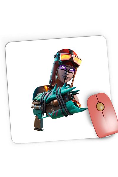 OEM Mousepad Gaming Blaze Skin Fortnite Epic Pistol, 21x19 cm