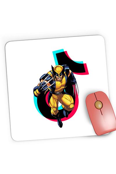 OEM Mousepad Gaming Wolverine Tiktok Badass Bad Boy, 21x19 cm