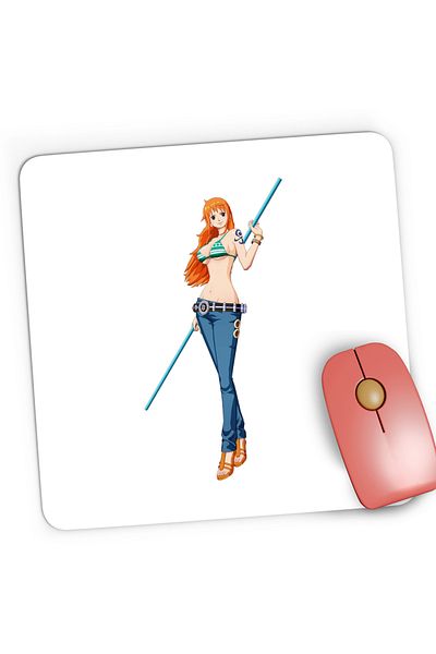OEM Mousepad Gaming Bad Girl Anime One Piece Nami Pirat, 21x19 cm
