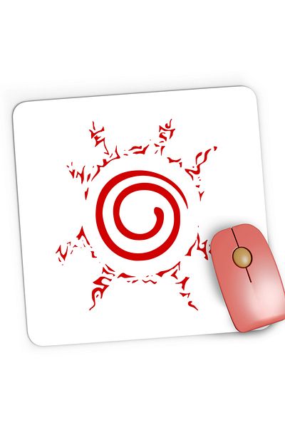 OEM Naruto Shippuden Boruto Sasuke Logo Symbol Gaming Mousepad, 21x19 cm