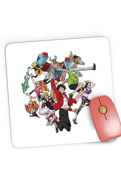 OEM Mousepad Gaming One Piece Crew Echipaj Pirati Monkey Luffy Gang, 21x19 cm