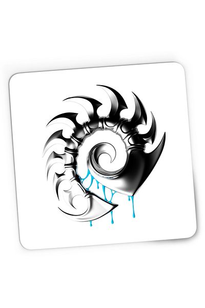 OEM Mousepad Gaming StarCraft 2 Zerg Silver Logo CSGO, 21x19 cm