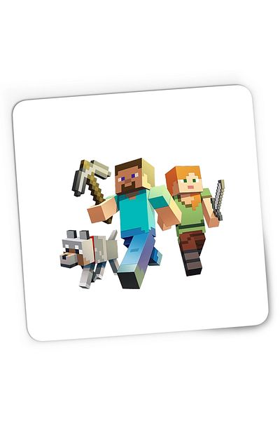 OEM Mousepad Gaming Dog Steve Alex Minecraft, 21x19 cm