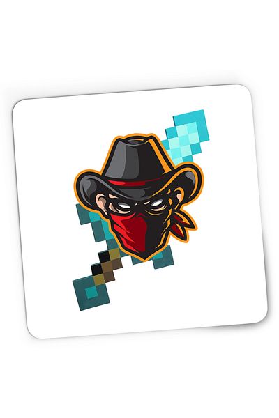 OEM Mousepad Gaming Bandit Cowboy Fortnite Minecraft, 21x19 cm