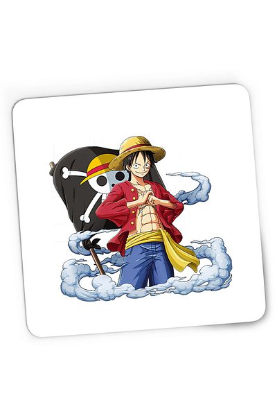 OEM Mousepad Gaming One Piece Steag Pirati Monkey D Luffy, 21x19 cm