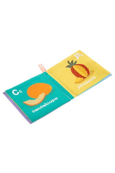 Bocioland Fruits sensory book, 10 pages in contrasting colors, Multicolor