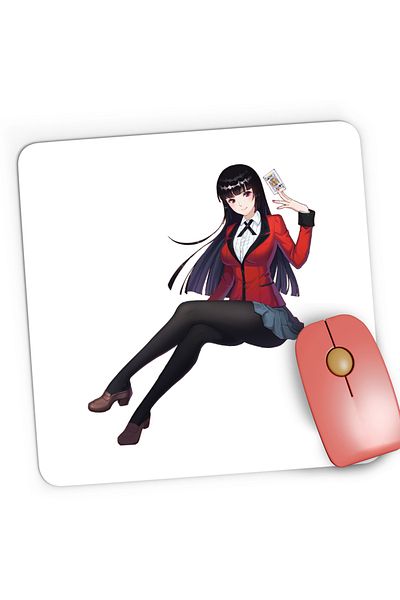 OEM Kakegurui Yumeko Jabami Compulsive Gambler Gaming Mousepad, 21x19 cm
