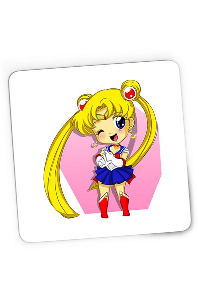 OEM Mousepad Gaming Sailor Moon Chibi Bebe Anime Manga, 21x19 cm