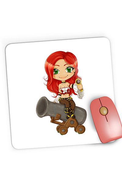 OEM Mousepad Gaming League of Legends Akali LoL Rebel Girl, 21x19 cm