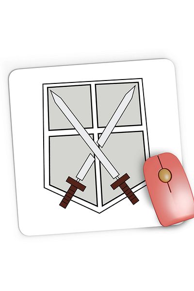 OEM Mousepad Gaming Attack on Titan Training Corps AOT Cadet Anime, 21x19 cm