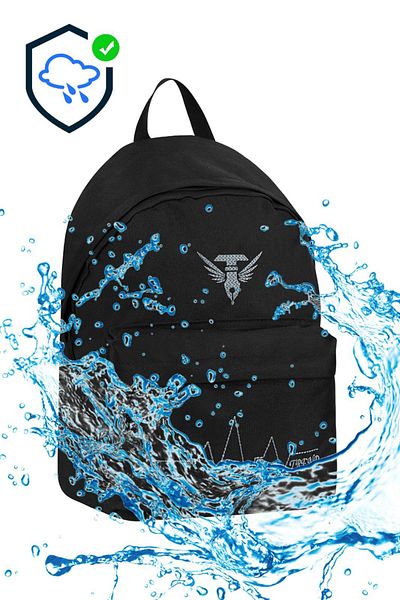 PowerSpeed Unisex Black Gray Large Volume Backpack Suitable for Daily and School Use