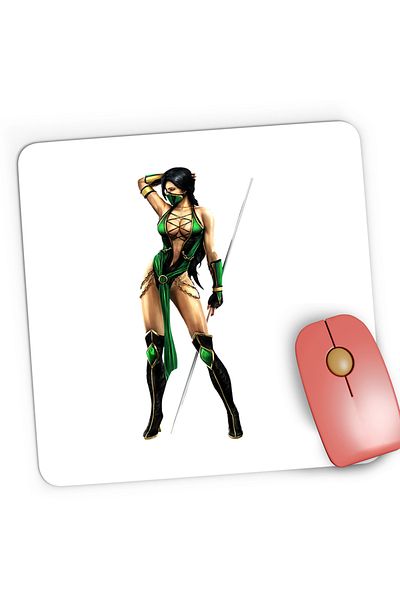 OEM Mousepad Gaming Mortal Kombat Jade Shaolin Monk Karate Girl, 21x19 cm