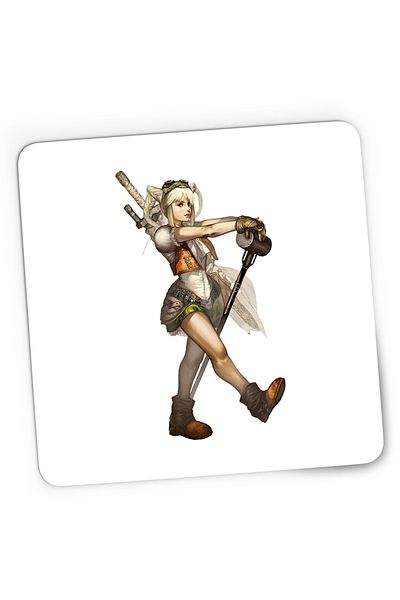 OEM Mousepad Gaming Lineage Female Fantasy Elf Artwork, 21x19 cm