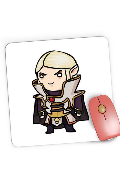 OEM Mousepad Gaming Dota 2 Invoker Trainer Chibi Fan Art, 21x19 cm