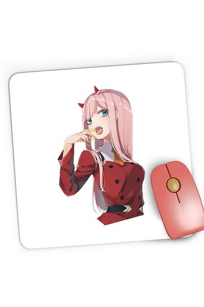 OEM Mousepad Gaming Zero Two Pilot Darling in the FranXX Anime, 21x19 cm