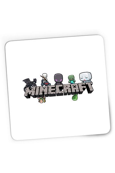 OEM Mousepad Gaming Dragon Enderman Spider Minecraft, 21x19 cm