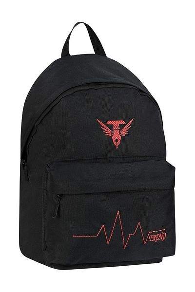 PowerSpeed Unisex Black Orange Large Volume Backpack Suitable for Daily and School Use