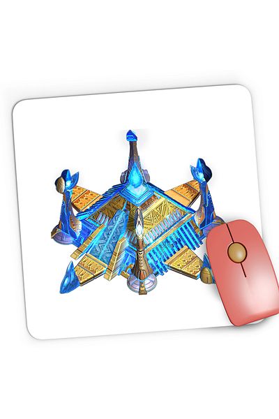 OEM Mousepad Gaming StarCraft 2 Protoss Race We shall endure, 21x19 cm