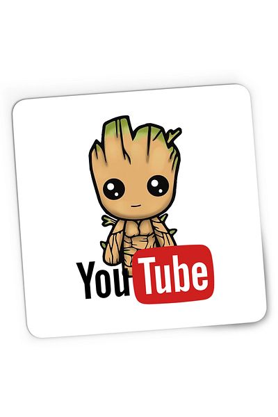 OEM Mousepad Gaming Baby Groot Youtube Youtuber, 21x19 cm