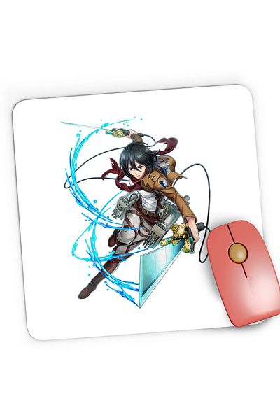 OEM Mousepad Gaming Mikasa Ackerman Attack on Titan AOT Combat, 21x19 cm