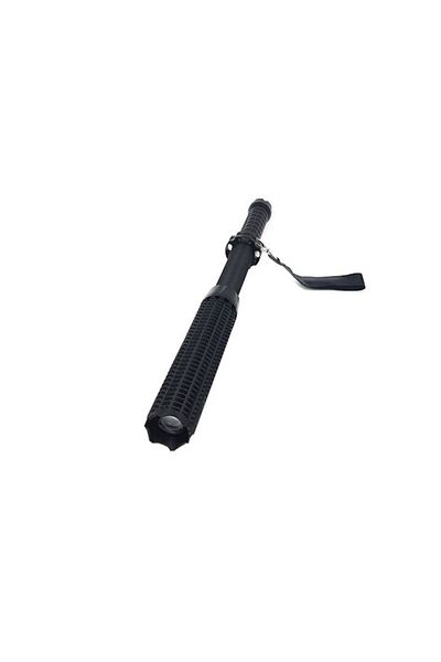 OEM Lanternă telescopică cu baston, 5800 mAH, aluminiu, neagră