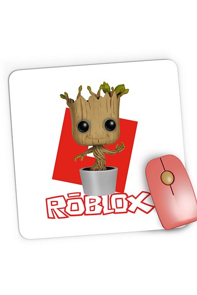 OEM Mousepad Gaming Baby Groot Roblox Cute Tree Love, 21x19 cm