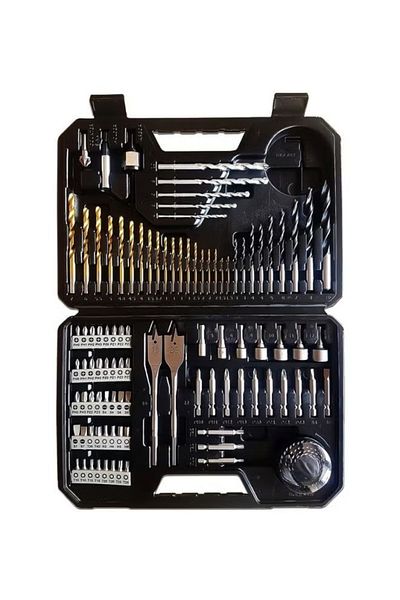 Bosch 103-Piece Professional Mixed Drill Bit Set with Storage Case | For Wood, Metal, Plastic, and Masonry
