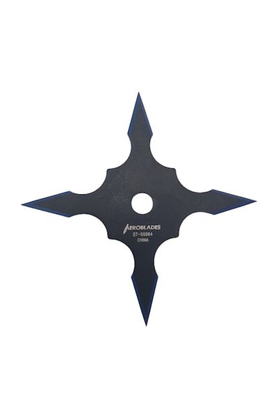 dalimag Steluta ninja, stea samurai pentru aruncat la tinta 4 colturi in husa, Dalimag, neagra, 10 cm