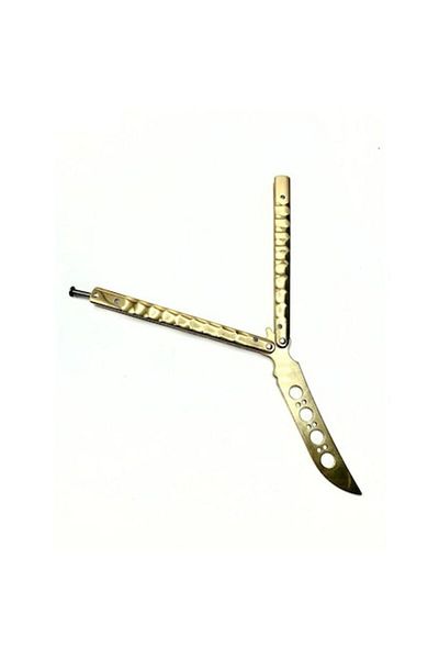 dalimag Cuțit de antrenament cu bucle, tocit, auriu, Dalimag, 30 cm