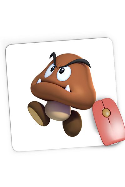 OEM Gaming Mousepad Super Mario Bros Mushroom Galaxy, 21x19 cm