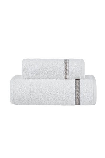 CASA LUSSO طقم مناشف مطرزة فاخرة