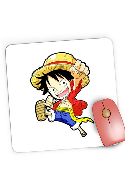 OEM Mousepad Gaming One Piece Monkey Luffy Palarie Paie Pescar, 21x19 cm